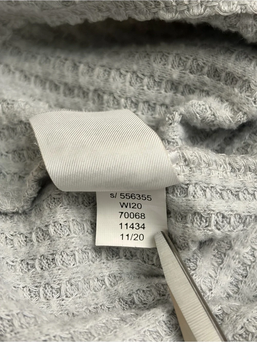 LOFT Light Gray Hooded Crewneck Sweater